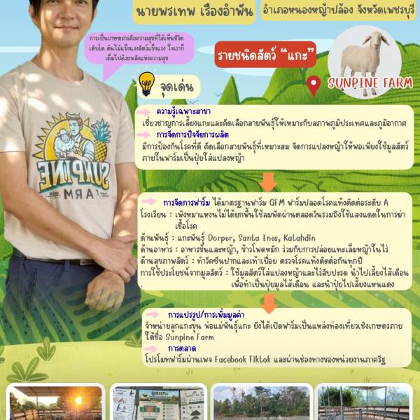 ปศุสัตว์เขต 7 คัดเลือก เกษตรกรปราดเปรื่อง smart farmer ต้นแบบดีเด่นระดับเขต ประจำปี 2569 ชนิด แกะ