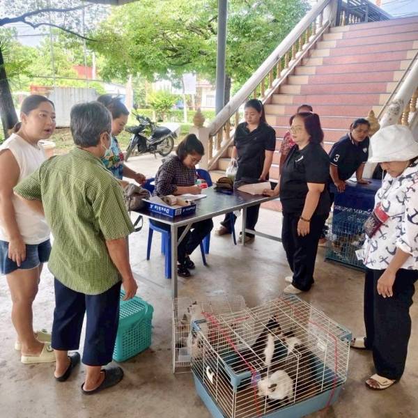 สำนักงานปศุสัตว์จังหวัดนครปฐม  โดยปศุสัตว์อำเภอนครชัยศรี ดำเนินโครงการสัตว์ปลอดโรค คนปลอดภัย จากโรคพิษสุนัขบ้าฯ