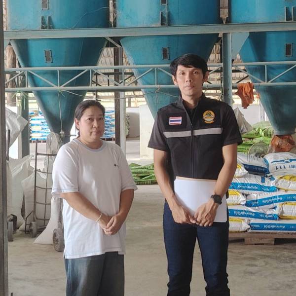ปศุสัตว์สุพรรณฯ ตรวจติดตามโรงผลิตอาหารสัตว์ ในพื้นที่ อ.บางปลาม้า