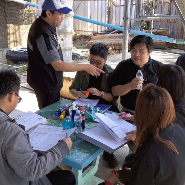 ปศุสัตว์จังหวัดสมุทรสาคร ลงพื้นที่ตรวจต่ออายุรับรองมาตรฐานฟาร์ม GAP