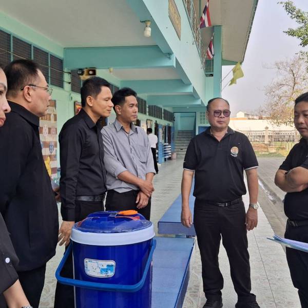 ปศุสัตว์อำเภอดอนเจดีย์ ตรวจสอบผลิตภัณฑ์นมแปรรูปโรงเรียนในพื้นที่อำเภอดอนเจดีย์