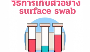 วิธีการเก็บตัวอย่าง surface swab